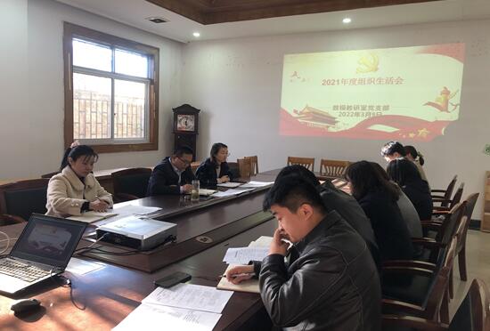 數(shù)模教研室黨支部召開(kāi)2021年度組織生活會(huì)