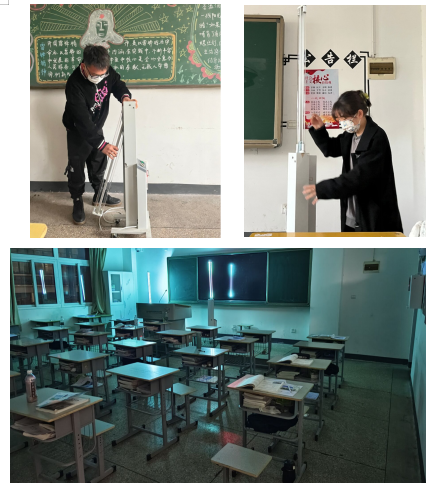 物流管理學(xué)院教室每日輪流紫外線(xiàn)消毒